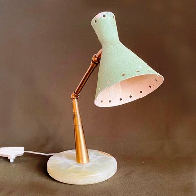 Italian Table Lamp with Marble Base from Lumi 1950s