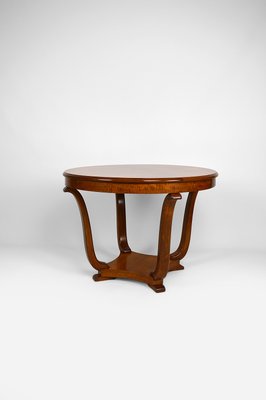 Round pedestal coffee sales table antique