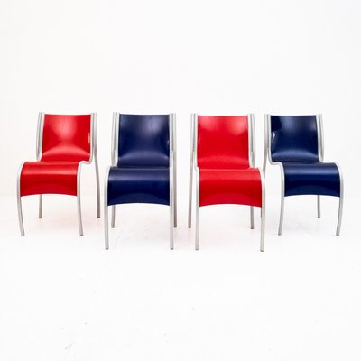 Model Fpe Chairs by Ron Arad for Kartell, Italy, 1990s, Set of 4