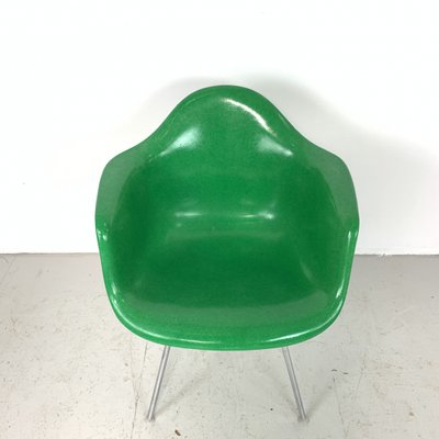 Kelly Green Dax Fibreglass Chair by Eames for Herman Miller