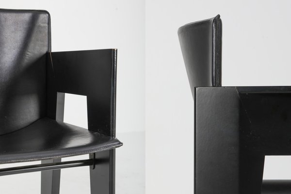 Black Oak Leather Dining Chairs From, Oak And Black Leather Dining Chairs