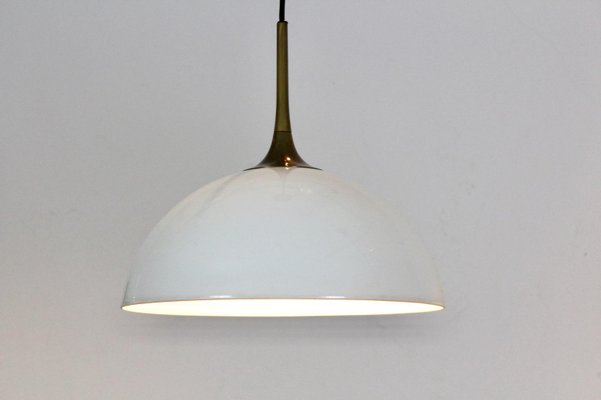 Pair of Frosted Opal Glass Light Pendants Pair of Frosted Opal Glass Light Pendants