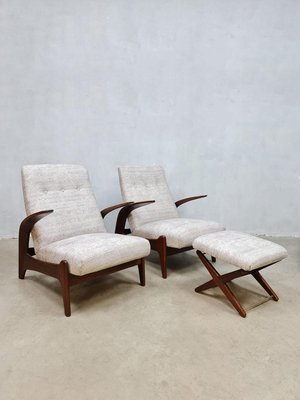 Vintage mid century modern hot sale recliner