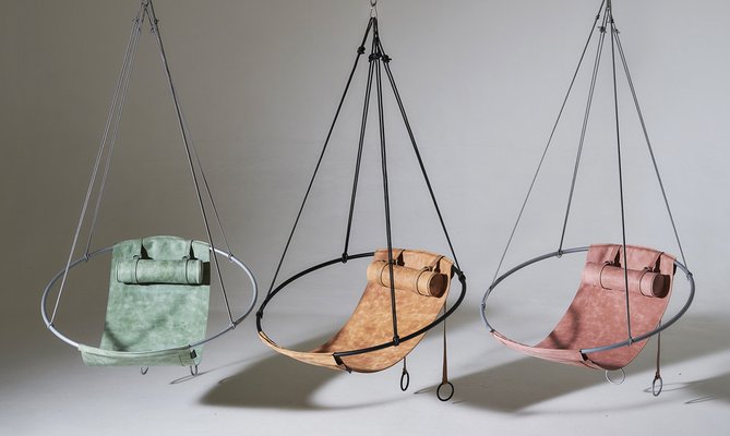 Special Edition Sling Hanging Swing Chair in Sage Green from