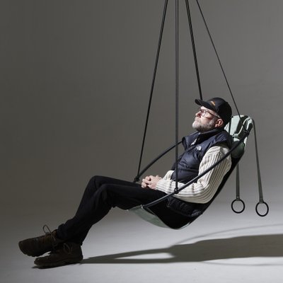 Special Edition Sling Hanging Swing Chair in Sage Green from Studio Stirling