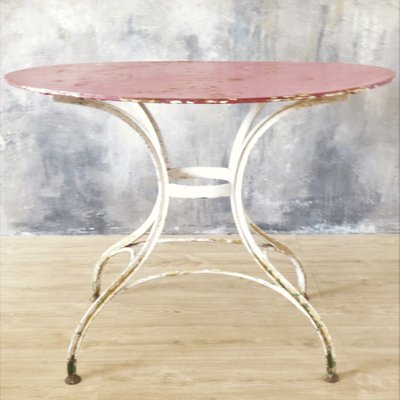 Vintage Metal Garden Table, 1950s for sale at Pamono