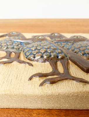 Mid-Century Danish Wall Relief Plate by Marianne Starck for