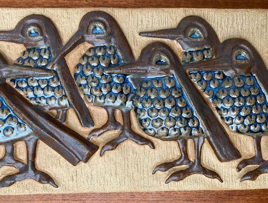 Mid-Century Danish Wall Relief Plate by Marianne Starck for