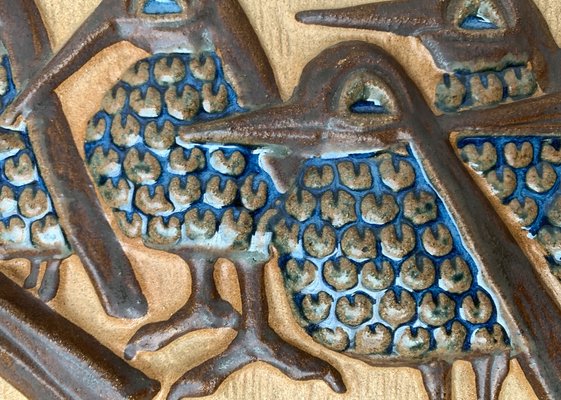 Mid-Century Danish Wall Relief Plate by Marianne Starck for