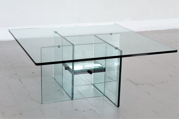 Crystal glass hot sale table