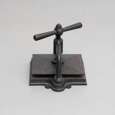 Vintage French Metal Paper Printing Press, 1930s for sale at Pamono