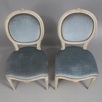 Swedish Gustavian Round Back, Round Upholstered Dining Chair