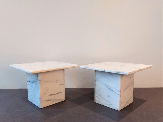 Square marble side table deals