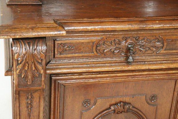 Carved 2024 oak sideboard