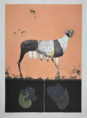 ファッションの Original Untitled, Wunderlich, Paul Lithograph, for 1970s 版画