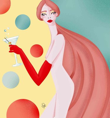 Sara Franzese Drink Me Original Giclee Print 2021 For Sale At Pamono