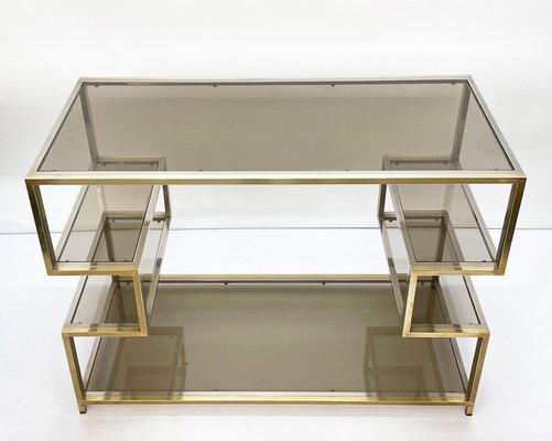Glass display console sale table