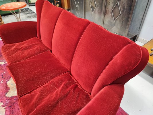 Mid century modern velvet sectional online