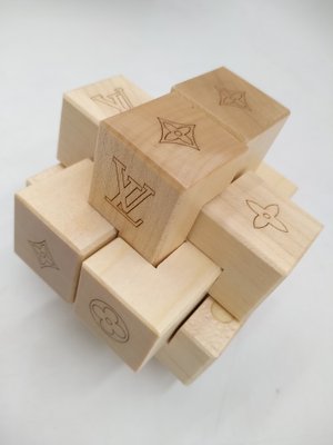 LOUIS VUITTON Novelty wooden puzzle with box