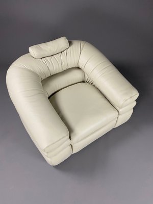 Ivory leather chair top