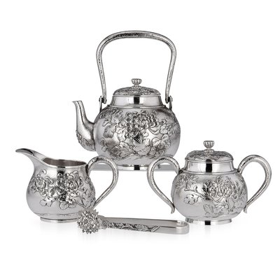 Solid silver tea set for sale 2025