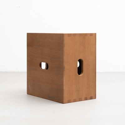 Cabanon Wood LC14 Stool by Le Corbusier for Cassina for sale at Pamono
