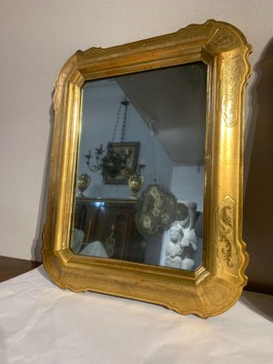 Neapolitan 19th Century Mirrors Set Of, Gold Mirror Set Of 2
