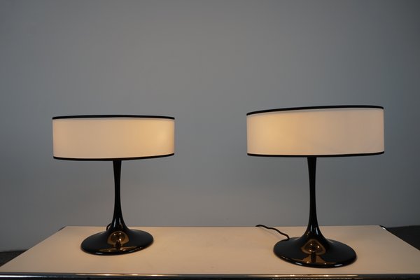 Tulip Design Table Lamps Set Of 2 For, Side Table Lamps Set Of 2