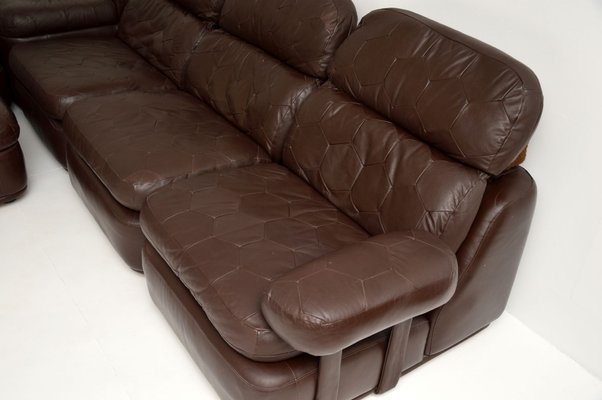 Vintage Leather Modular Corner Sofa, Palliser Leather Sofa Leons