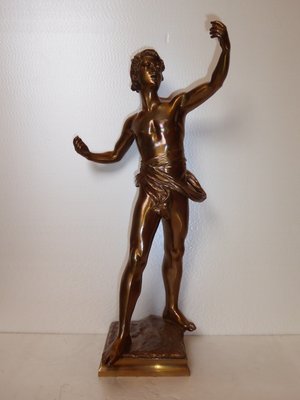 Eugene Marioton, Singer Sculpture, Bronze for sale at Pamono