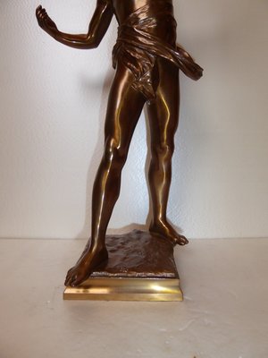 Eugene Marioton, Singer Sculpture, Bronze for sale at Pamono