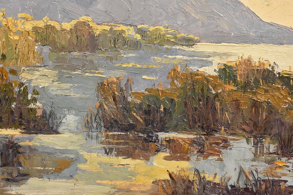P. Genet, Landscape, Early 20th-Century, Oil on Canvas