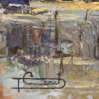 P. Genet, Landscape, Early 20th-Century, Oil on Canvas