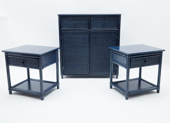 blue rattan dresser Frances Woven Rattan 6 Drawer Dresser, Mint - daals
