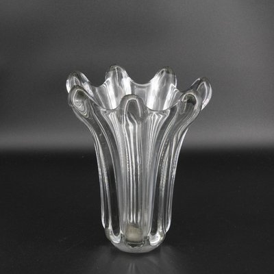 Clear Glass Vase for sale at Pamono