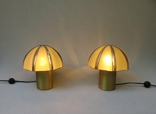 Small Mushroom Table Lamps from Peill Putzler 1970s Set of 2