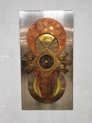 新作揃え Sculpture Art Wall Silver Vintage Decoration Chun Stephen by 立体・オブジェ