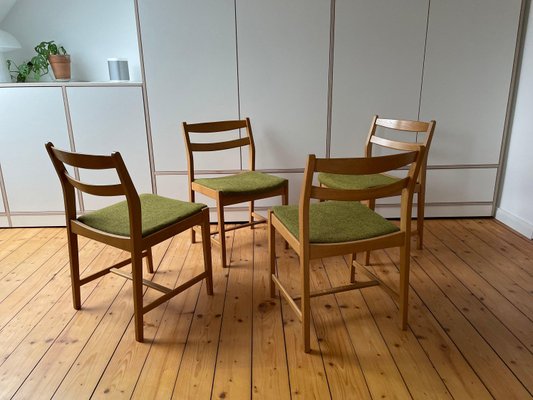 Oak Ulv Chairs by Bengt Ruda for Ikea Set of 6 for sale at Pamono