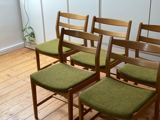 Oak Ulvö Chairs by Bengt Ruda for Ikea, Set of 6 for sale at Pamono