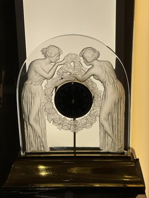 アート・デザイン・音楽 RENE LALIQUE Electric Clock by René Lalique, 1926 for sale at Pamono
