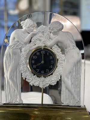 Electric Clock by René Lalique, 1926 for sale at Pamono