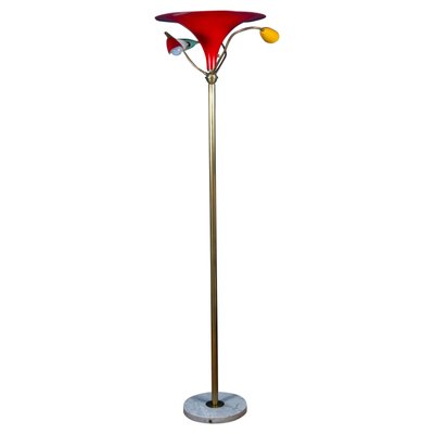 Italian Floor Lamp By Angelo Lelli For, Hampton Bay Floor Lamp Glass Shade Replacement