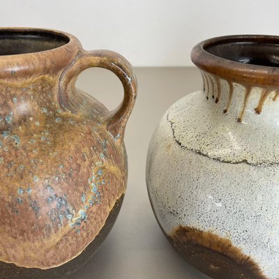 German Ceramic Pottery Lava Vases from Dümler and Breiden, 1960s