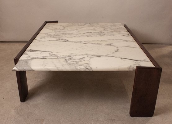 Coffee table on sale wood and marble