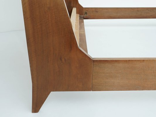 Mid century sleigh hot sale bed