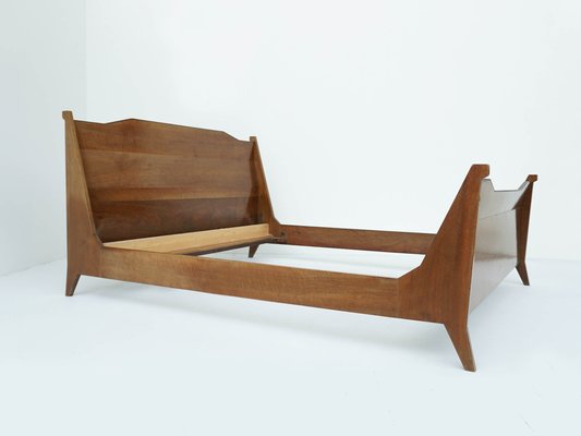 Mid century sleigh bed deals