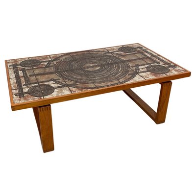 Large mid century modern coffee table top