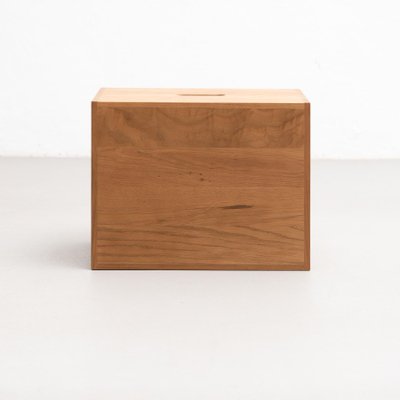 Wooden outlet box stool