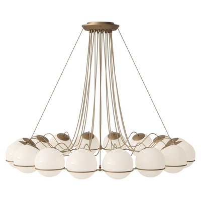 Gino Sarfatti Lamp Model 2109/16/20 with Champagne Structure for