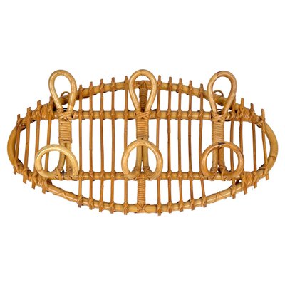 Vintage rattan coat rack outlet